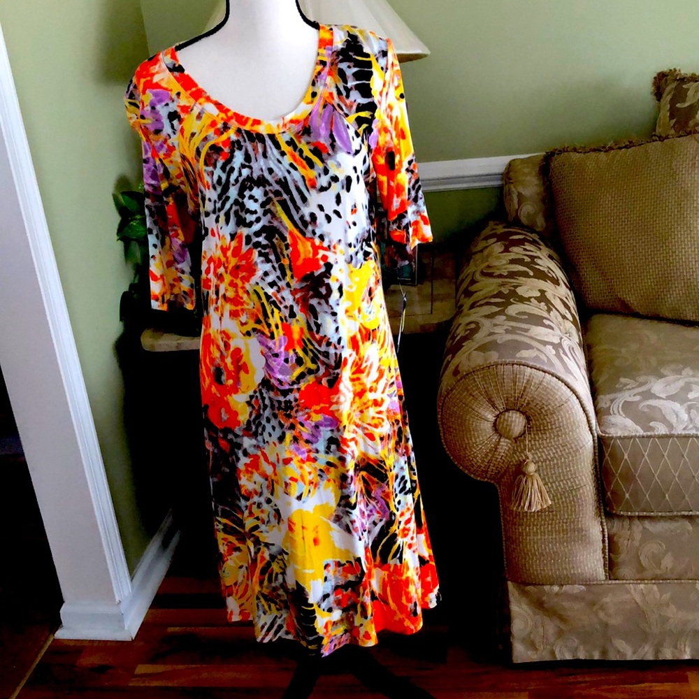 Comfortable floral dress
